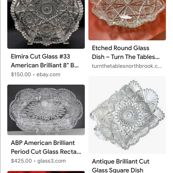 Elmira cut glass circle dish - Picture 5 of 6